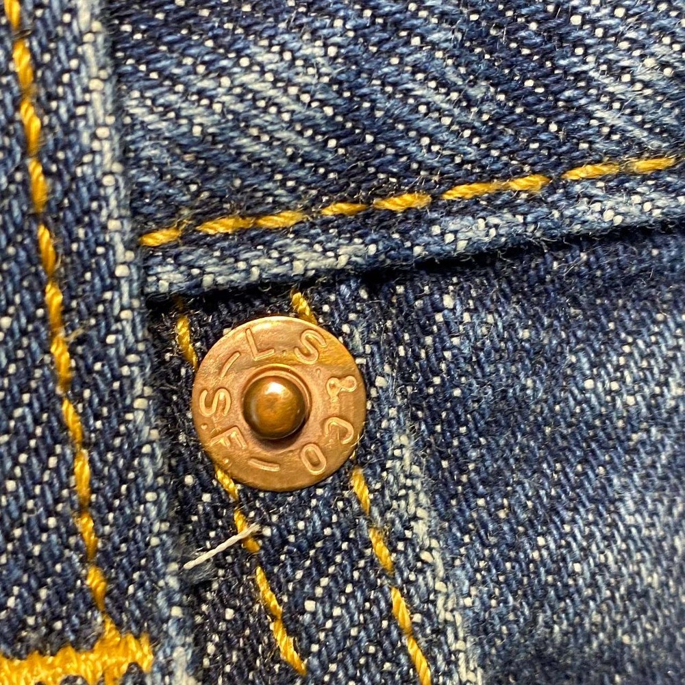 Levis 517 Bootcut Jeans Mens 36x30 Blue Medium Dark Wash Denim Rugged Workwear - Picture 9 of 15